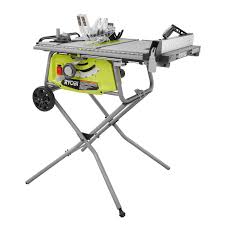 Ryobi Banc De Scie Avec Support A Roulettes 10 Po Home Depot Canada