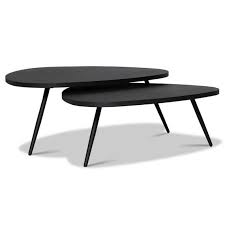 Constructing a diy coffee table. Trilogy Coffee Table Set Of 2 Black By Freedom Fabtastic