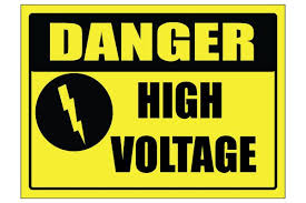 Black And Yellow Signage Printable High Voltage Signs In Yellow And Black Free Download Yard Sale Printables Printable Signs High Voltage