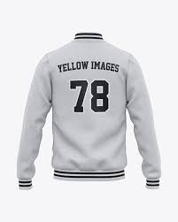Download Men S Heather Letterman Jacket Or Varsity Jacket Back View In Apparel Mockups On Yellow Images Object Mockups In 2021 Clothing Mockup Letterman Jacket Varsity Jacket