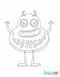 There are tons of great resources for free printable color pages online. Monster Coloring Pages Free Printables Faithfully Free