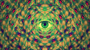 The combination of the illusion, the pulsing analog synth sounds, and the contrast between the green background and deane hutton's orange sweater vest Best Trippy Background Images Design Trends Premium Psd Vector Downloads
