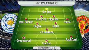 I'm trying to work out the united shape now. How Manchester United Should Line Up Vs Leicester In Premier League Fixture Samuel Luckhurst Manchester Evening News