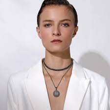 U7 Ciondolo con targhetta identificativa personalizzata in acciaio  inossidabile con incisione laser, testo, citazione, gioielli, targhette per  cani militari, collana personalizzata per uomo donna