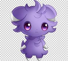 One large one around its lower body and one hanging. Pokemon X And Y Pokemon Go Espurr Pokemon Adventures Pokemon Go Purple Mammal Violet Png Klipartz