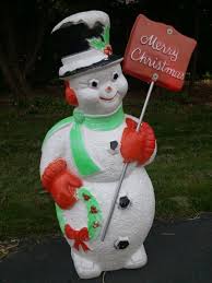 Dare Poloron Snowman Blow Mold With Shovel Outdoor Christmas Decorations Christmas Decorations Diy Outdoor Vintage Christmas Images