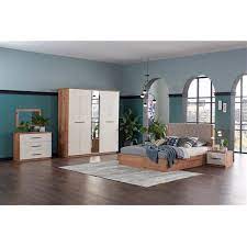 For a bold bedroom color scheme, look to lush, tropical hues. Ider Zeus Bedroom Set Economic Modern Minimal Style Natural Wood Cream Color Bedset N Stand Dresser And 5 Door Wardrobe Buy Minimalist Modern Fancy Bedroom Furniture Set Fancy Wooden Cream Economic Bedroom Furniture Sets Dresser Mirror European