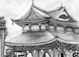 Maybe you would like to learn more about one of these? Traditional Japanese Building By Marsgurl01 Japanese Buildings Japanese Building Japanese Temple Drawing