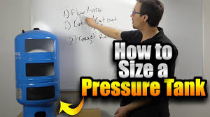How To Size A Pressure Tank