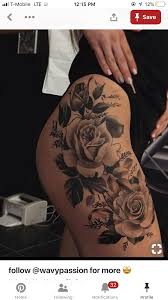 Pin By Nitiele Castro On Tattoos Hip Tattoos Women Side Thigh Tattoos Floral Thigh Tattoos