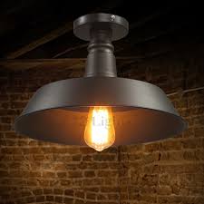 Semi Flush Ceiling Vintage Industrial Light Fixtures