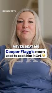 Cooper Flagg’s mom, Kelly, tells a fun story about how he has never beat  her 1v1 and how their final game ended.