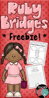 * allow student to chose book. Ruby Bridges Freebie Facts About Ruby And Journal Paper Teacher Karma