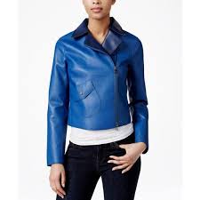 Armani Exchange Faux Leather Moto Jacket Blazer Jackets For Women Jackets Faux Leather Moto Jacket