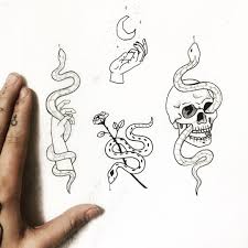 I D Love To Do Any Of These Snake In Hand Is Claimed Handpoke Handpoketattoo Handpokedtattoo Stickandpoke S Hand Poked Tattoo Snake Drawing Snake Tattoo