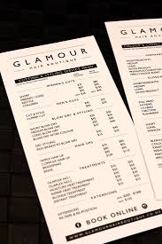 She is fantastic and i am always super happy with the final look. Service Menu Design For Glamour Hair Boutique A Salon Based In Albany Auckland New Zealand Design Blog Hair Salon Design Hair Boutique Hair Salon Prices