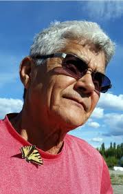 Enjoying autumn colors from rv kitchen window