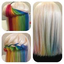 Hiddenrainbowhair Wenn Sich Unter Den Haaren Ein Regenbogen Versteckt Regenbogenhaare Haar Styling Versteckte Regenbogenhaare