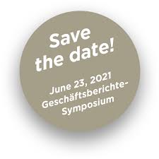 Every day for us, something new. Geschaftsberichte Symposium 2020 Center For Corporate Reporting
