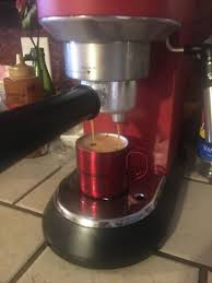 You can brew coffee two ways with this coffee maker, by single cups with coffee pods or by the pot with coffee grounds. Delonghi Dedica Pump 4 Cups Espresso Machine Red For Sale Online Ebay