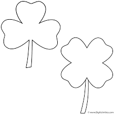 Select from 35919 printable crafts of cartoons, nature, animals, bible and many more. Three Leaf Clover And Four Leaf Clover Coloring Page St Patrick S Day