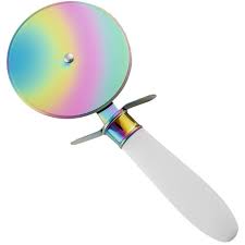 Rainbow Pizza Wheel Rainbow Kitchen Rainbow Pizza Rainbow Metal