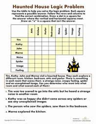 Maybe you would like to learn more about one of these? Haunted House Logic Problem Worksheet Education Com