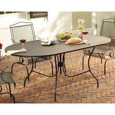 The average price for small patio furniture ranges from $50 to $4,000. Arlington House Jackson Oval Patio Dining Table 3872200 0105157 The Home Depot