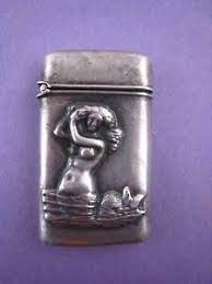 A great figural sterling silver match safe. Vintage Match Safe Mermaid Sterling Silver Ebay