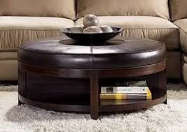 The Knot Your Personal Wedding Planner Round Leather Ottoman Leather Coffee Table Leather Ottoman Coffee Table