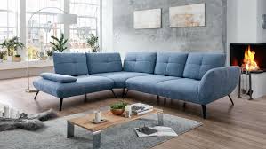 Weitere ideen zu wohnung, innenarchitektur, einrichten und wohnen. Ecksofa Dover L Sofa Stoff Blau Grau Sitztiefenverstellung