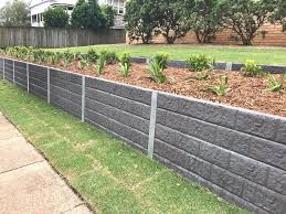 Concrete Sleeper Retaining Wall Installation Brisbane Cropper Bros Retaining Walls