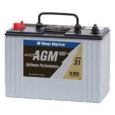 Super start marine deep cycle batteries supply the power needed to run electrical components, like depth finders, trolling motors, and other marine accessories, for long periods of time. West Marine Group 31 Dual Purpose Agm Battery 105 Amp Hours West Marine