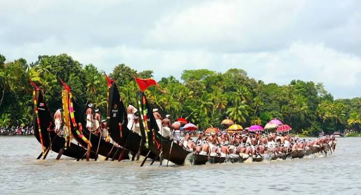 Boat Race during Onam festival 