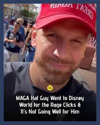 Protests were too scary so he had to go where the kids and Disney adults  are." #storyoftheday