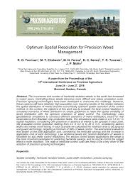 O povoado de são mateus do sul surgiu como pouso e setor de apoio às bandeiras militares lançadas pelo governador da capitania de são. Pdf Optimum Spatial Resolution For Precision Weed Management