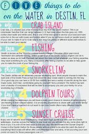 Fishing Snorkeling Crab Island Dolphin Tours And Sunset Cruises Are Just 5 Of The Many Thin Destin Florida Vacation Florida Vacation Florida Family Vacation