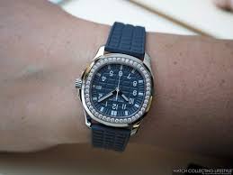 Patek philippe aquanaut automatic mens watch 5164r. Insider Patek Philippe Ladies Aquanaut Luce Misty Blue Ref 5067a 025 A Blue Greyish Dial And Strap Like No Other Watch Collecting Lifestyle