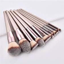 Champagne Color Makeup Brushes Set Makeup Brush Set Makeup Brush Set Professional Makeup Brushes