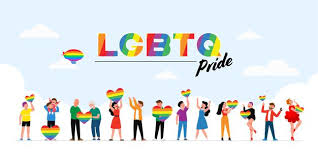 Pride flags are a diverse set of flags that are used for representing and celebrating a gender or sexual identity that is fully part of the lgbtq community. Free Vector People Hold Lgbt Rainbow And Transgender Flag During Pride Month Celebration Against Violence