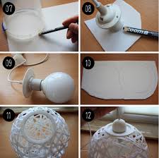 Diy Wie Du Eine Faden Lampe Perfekt Rund Hinbekommst