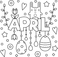 Aside from making your kid happy, you also earned their affection. Welcome April Colouring Page Printable Thrifty Mommas Tips