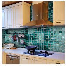 With so many options available, you can pick different colours and 14. Self Adhesive Wall Stickers Mosaic Wall Sticker Tile Floor Kitchen Bathroom Waterproof Mint Green Buy Online In Angola At Angola Desertcart Com Productid 116448796