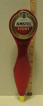 Imported Amstel Light Lager Beer Tap Handle Red