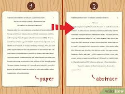 Learn how to write and format it with an easy example! How To Write An Abstract In Apa 14 Steps With Pictures