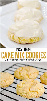 Each) cream cheese, softened 1/2 c. Lemon Cake Mix Cookies For The Easiest Baking The Simple Parent