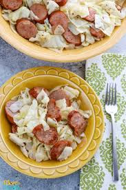 In a large skillet melt the butter. Kielbasa And Cabbage Skillet Mom Foodie