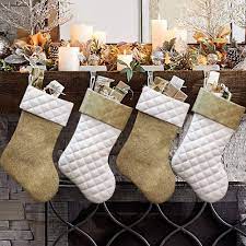 We did not find results for: Amazon Com Ivenf Christmas Stockings 4 Pcs 18 Inches Burlap Cotton Quilted Thick Luxury Stockings For Family Holiday Xmas Party Decorations Home Kitchen