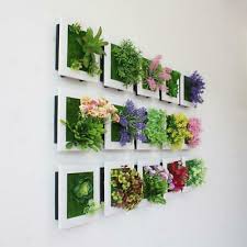 Using white or clear thread, hang flowers from small command hooks a wall may be a blank canvas. Creative 3d Artificial Plants Flowers Floral Wall Decor Ebay