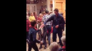 Margo Flatfoots with her Papa- #danceshorts #fiddle #oldtimemusic